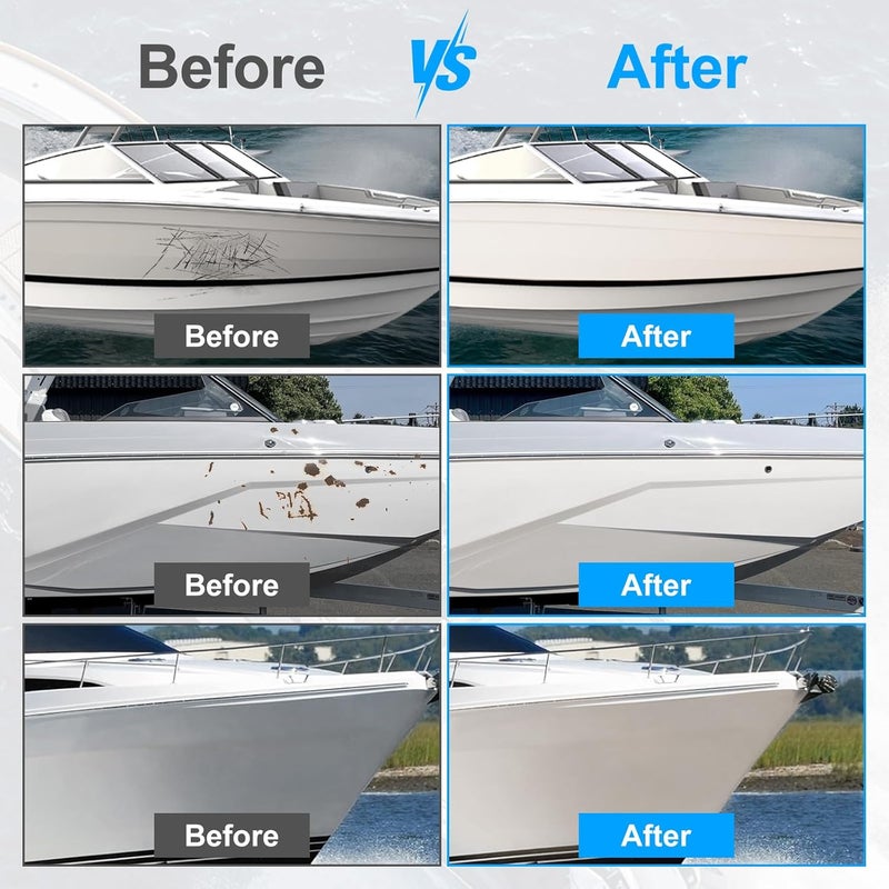 SENVEN Boat Paint 35 Oz Gloss Marine Boat Topside Bottom Enamel Paint for Boats, Wood, Fiberglass, Aluminum, Metals, Oil-Based Epoxy White Black Red Gray Blue - Image 3